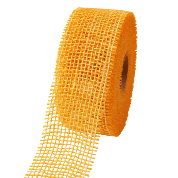 Zsákszalag tekercsben, 4 cm x 14 m, NAPSÁRGA