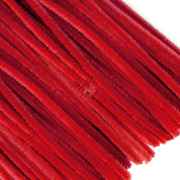 Zsenília 6mm/30cm, 10db PIROS