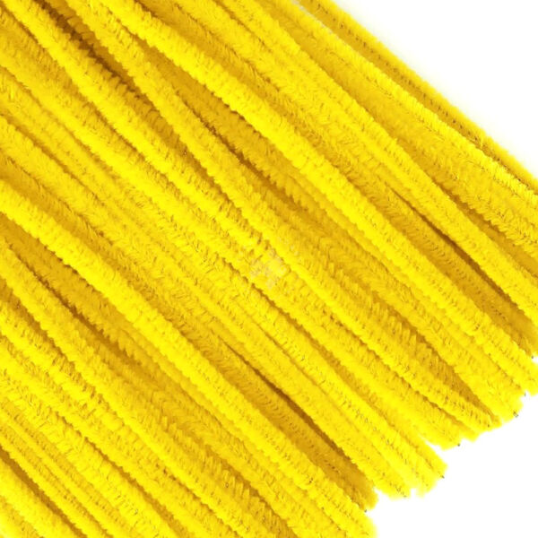 Zsenília 6mm/30cm, 10db SÁRGA