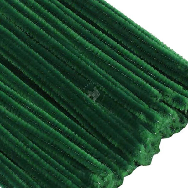 Zsenília 6mm/30cm, 10db SÖTÉTZÖLD