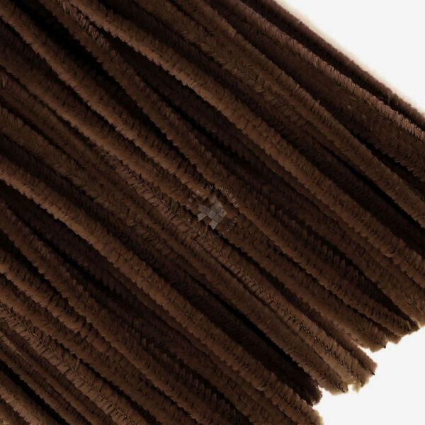 Zsenília 6mm/30cm, 10db BARNA