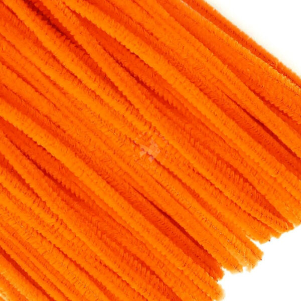 Zsenília 6mm/30cm, 10db NARANCS