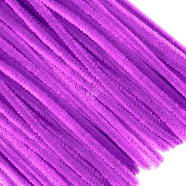 Zsenília 6mm/30cm, 10db VILÁGOSLILA