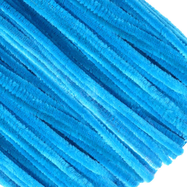 Zsenília 6mm/30cm, 10db VILÁGOSKÉK