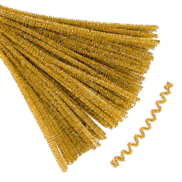Zsenília 8mm/50cm, 10db METÁL-ARANY