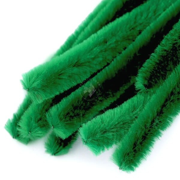 Zsenília 14mm/50cm, 10db ZÖLD