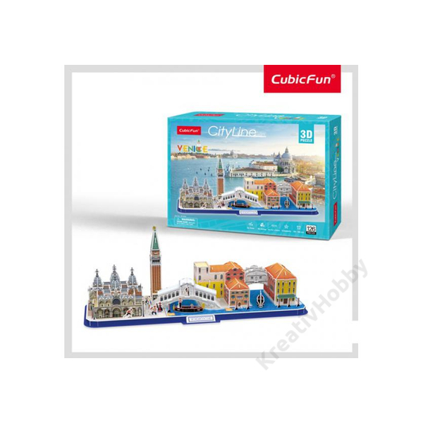 3D puzzle City Line Velence 699 126db-os