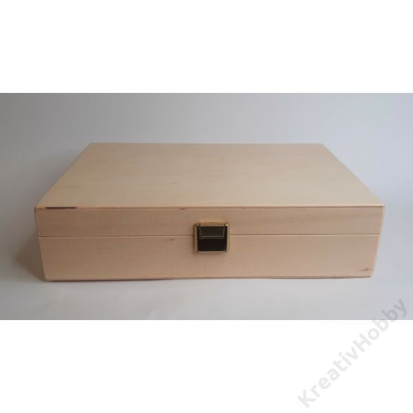 Fadoboz csatos lapos 22x16x5,5cm