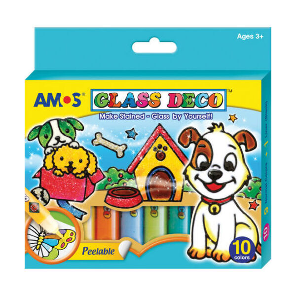 AMOS üvegmatrica-festék mintákkal (10x10,5ml)