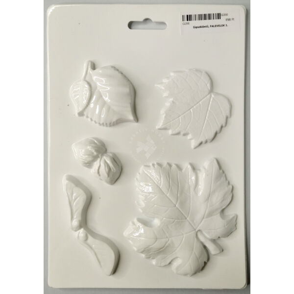 gipszkiöntő forma falevelek