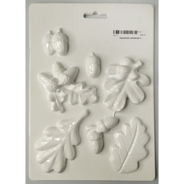 gipszkiöntő forma falevelek
