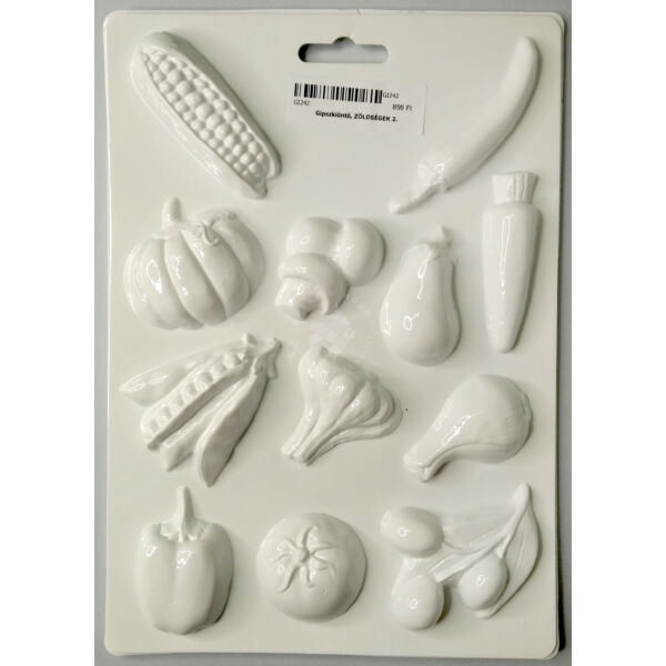 gipszkiöntő forma zöldségek