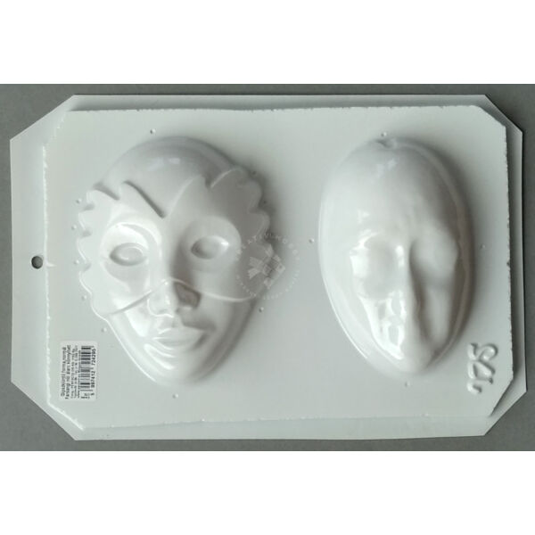 gipszkiöntő forma, farsangi álarc