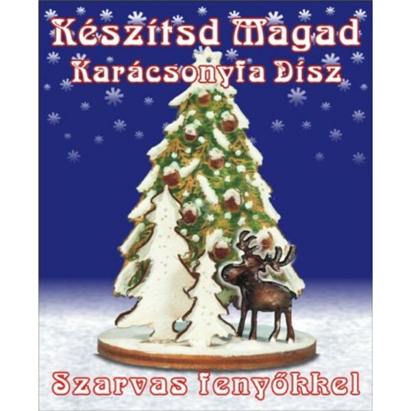 Készítsd magad - Jávorszarvas fenyőkkel, asztal vagy karácsonyfadísz