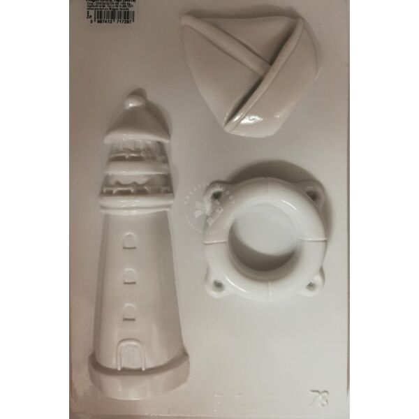 gipszkiöntő forma világítótorony, hajó