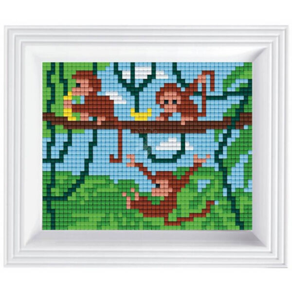 Pixel kepkészlet kerettel - MAJMOK