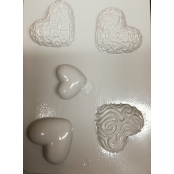 szappanöntő forma szívek