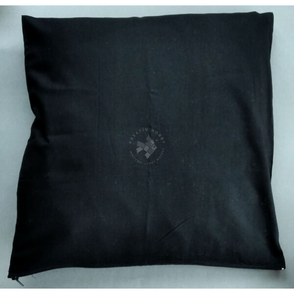 fekete díszpárnahuzat