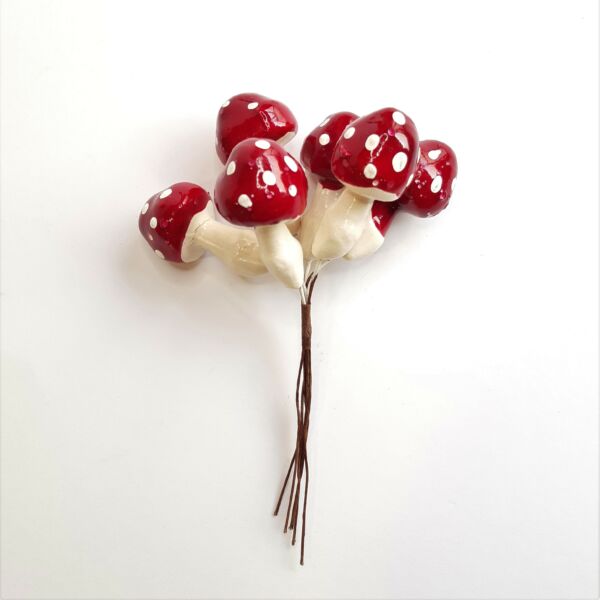 Gomba betűző 5x3cm/6db