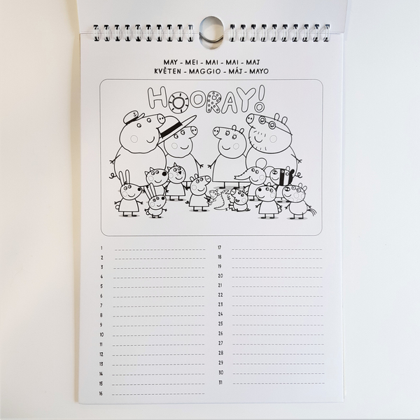 Peppa Pig - Születésnap naptár