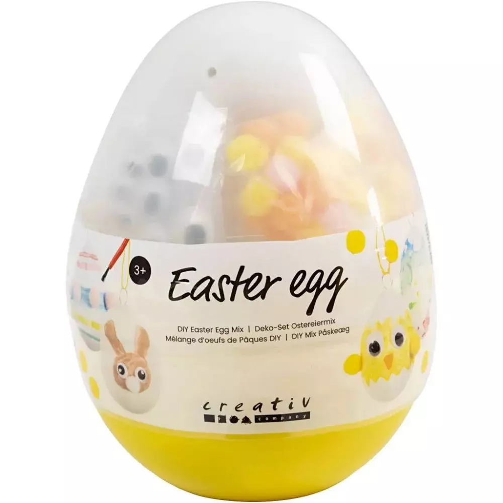 Kreatív készlet, húsvéti tojásban Kicsi H:14cm Átm: 11cm