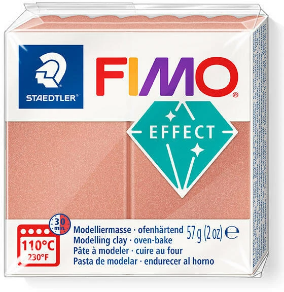 Fimo Effect süthető gyurma 57g, gyöngyház rózsaarany