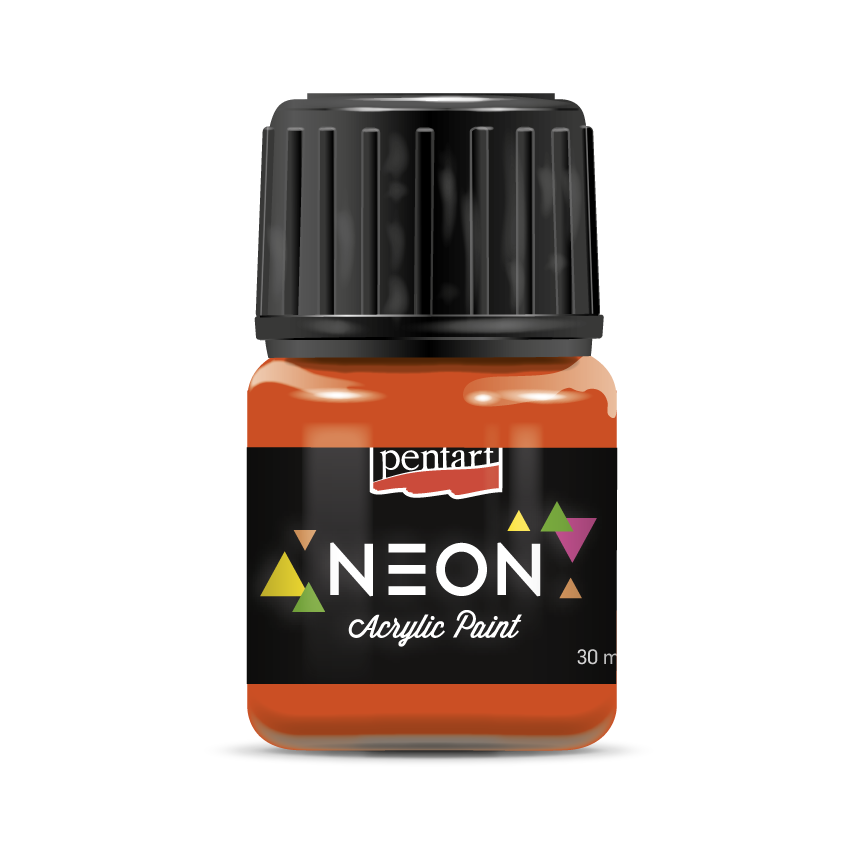Neon akrilfesték 30 ml narancs