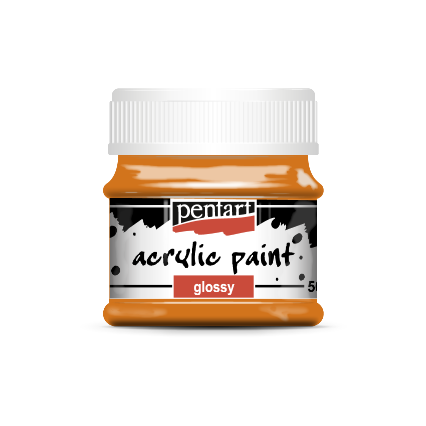 Fényes akrilfesték 50 ml narancs