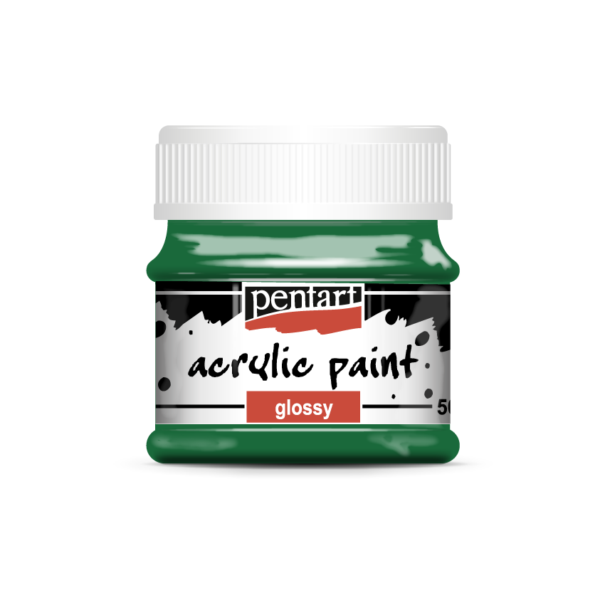 Fényes akrilfesték 50 ml fenyőzöld