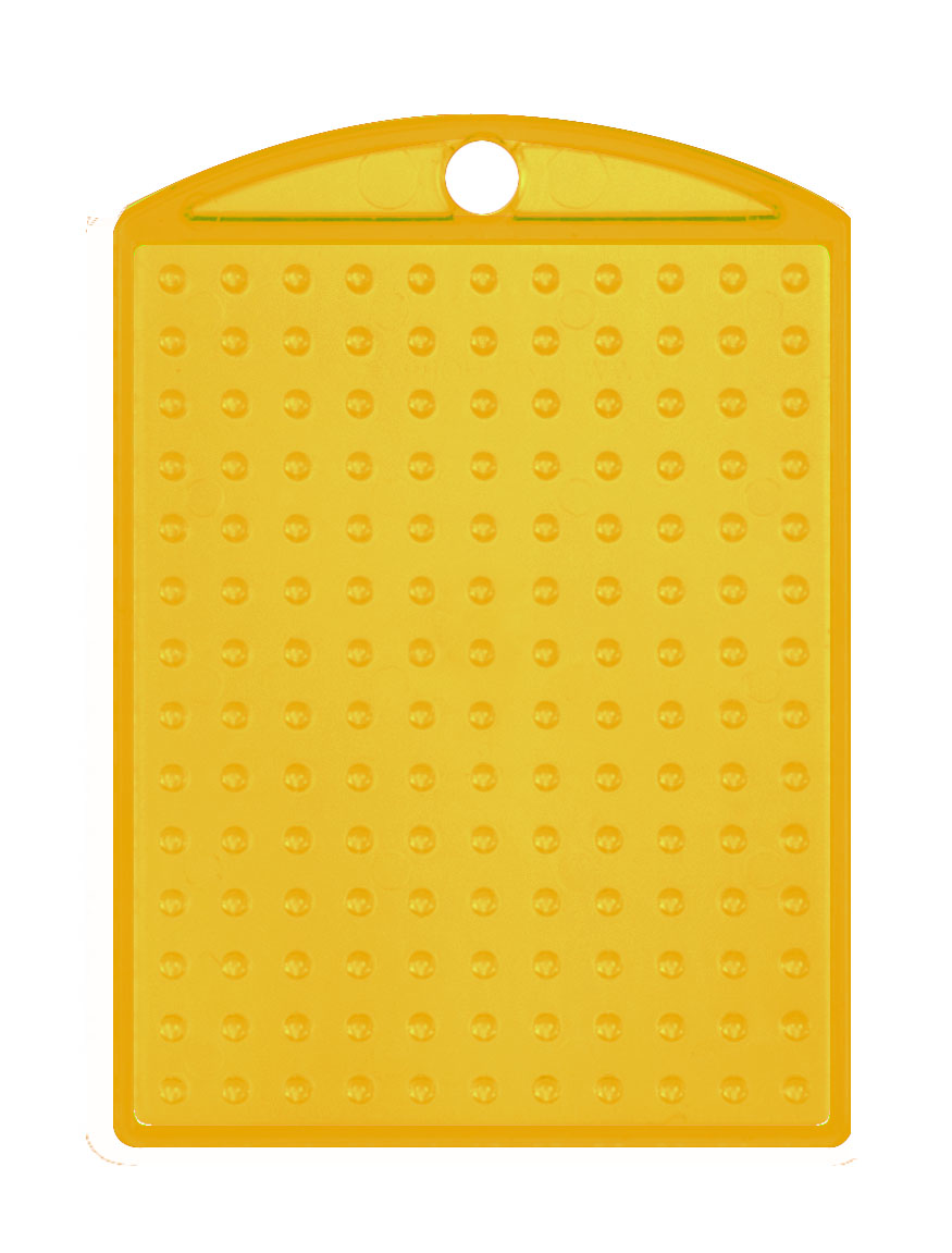 Pixel kulcstartó alaplap - átlátszó SÁRGA 2,8x4 cm