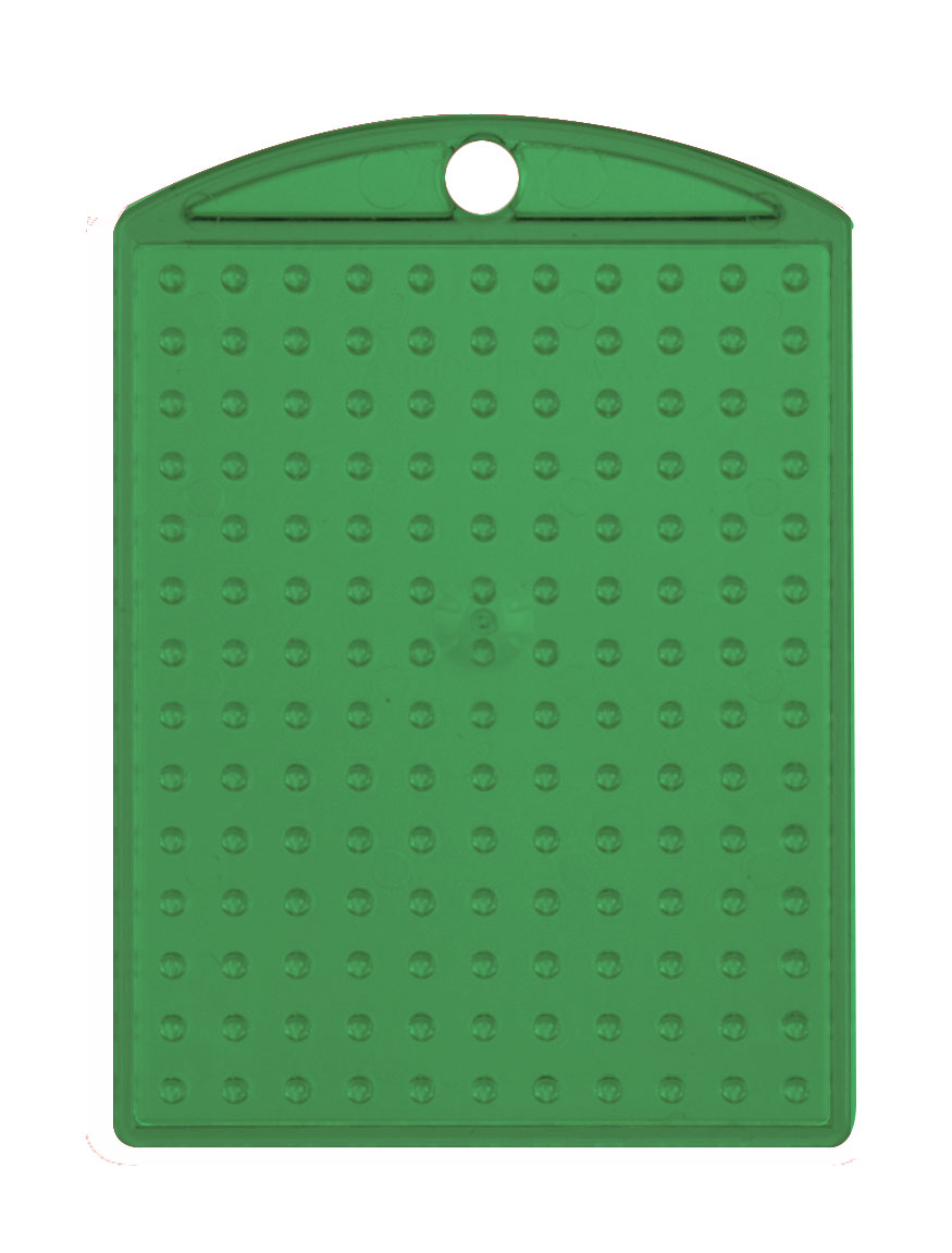 Pixel kulcstartó alaplap - átlátszó ZÖLD 2,8x4 cm
