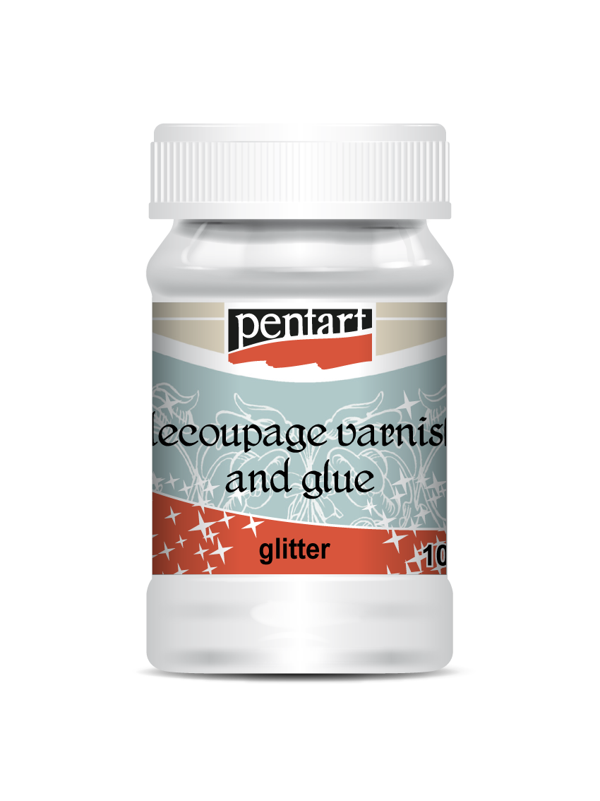 Glitteres dekupázs ragasztólakk 100 ml