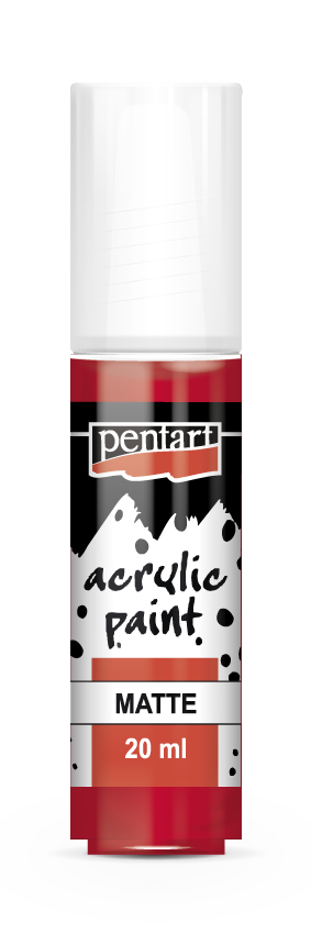 Matt akrilfesték 20 ml piros