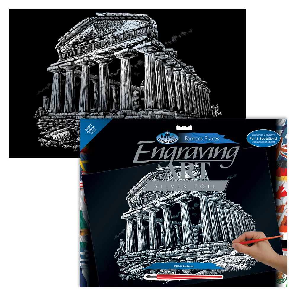 Karckép ezüst - Parthenon 39x29 cm