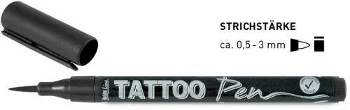 Tattoo tetováló toll, fekete 62105