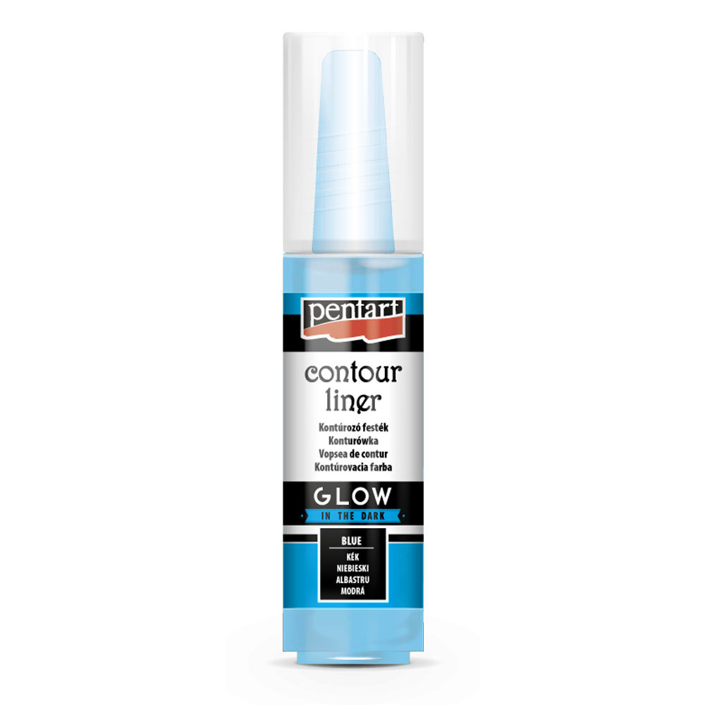 Sötétben világító kontúr 20ml, Kék