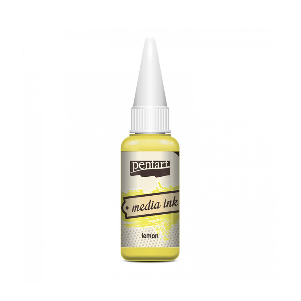 Média tinta 20ml, citromsárga