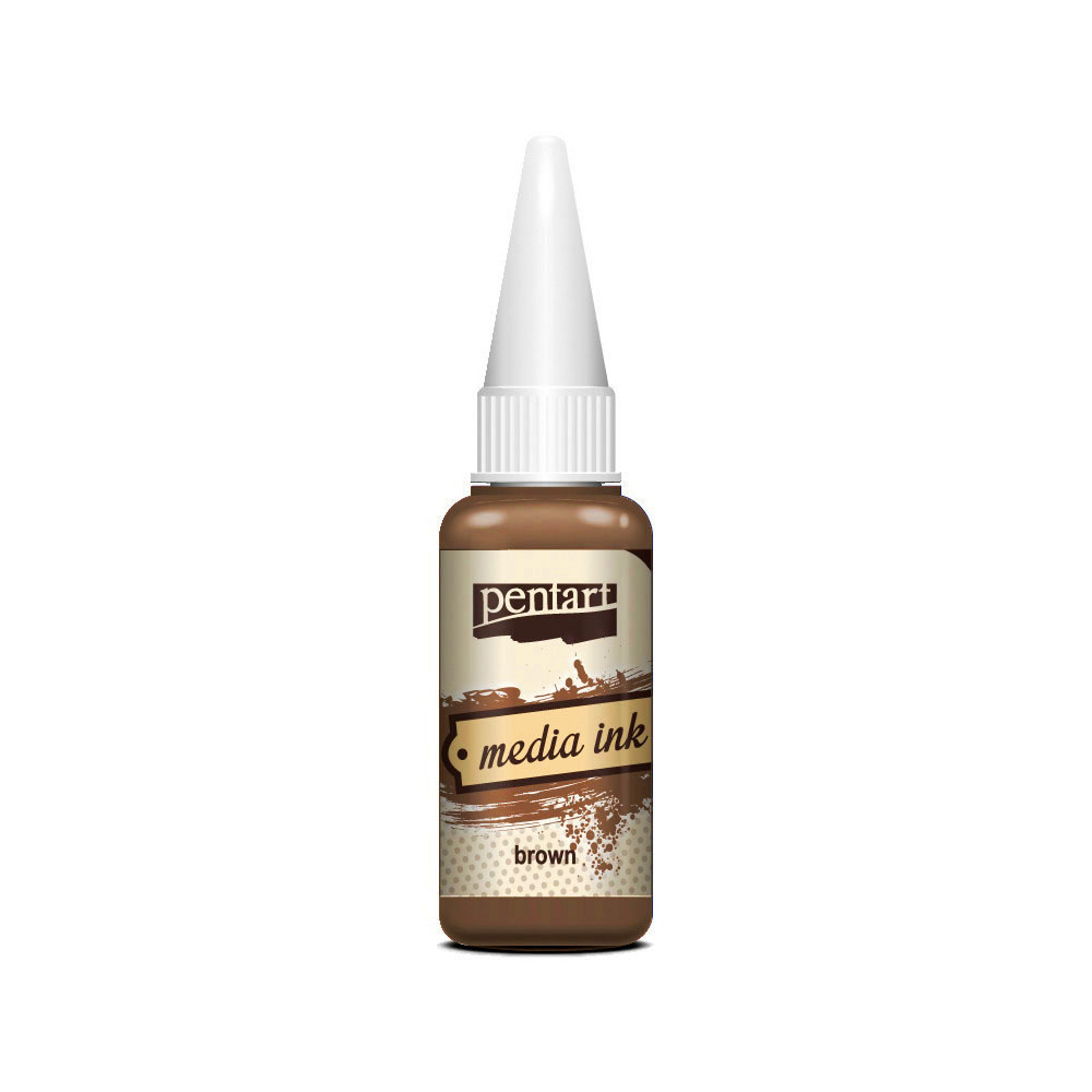 Média tinta 20ml, barna