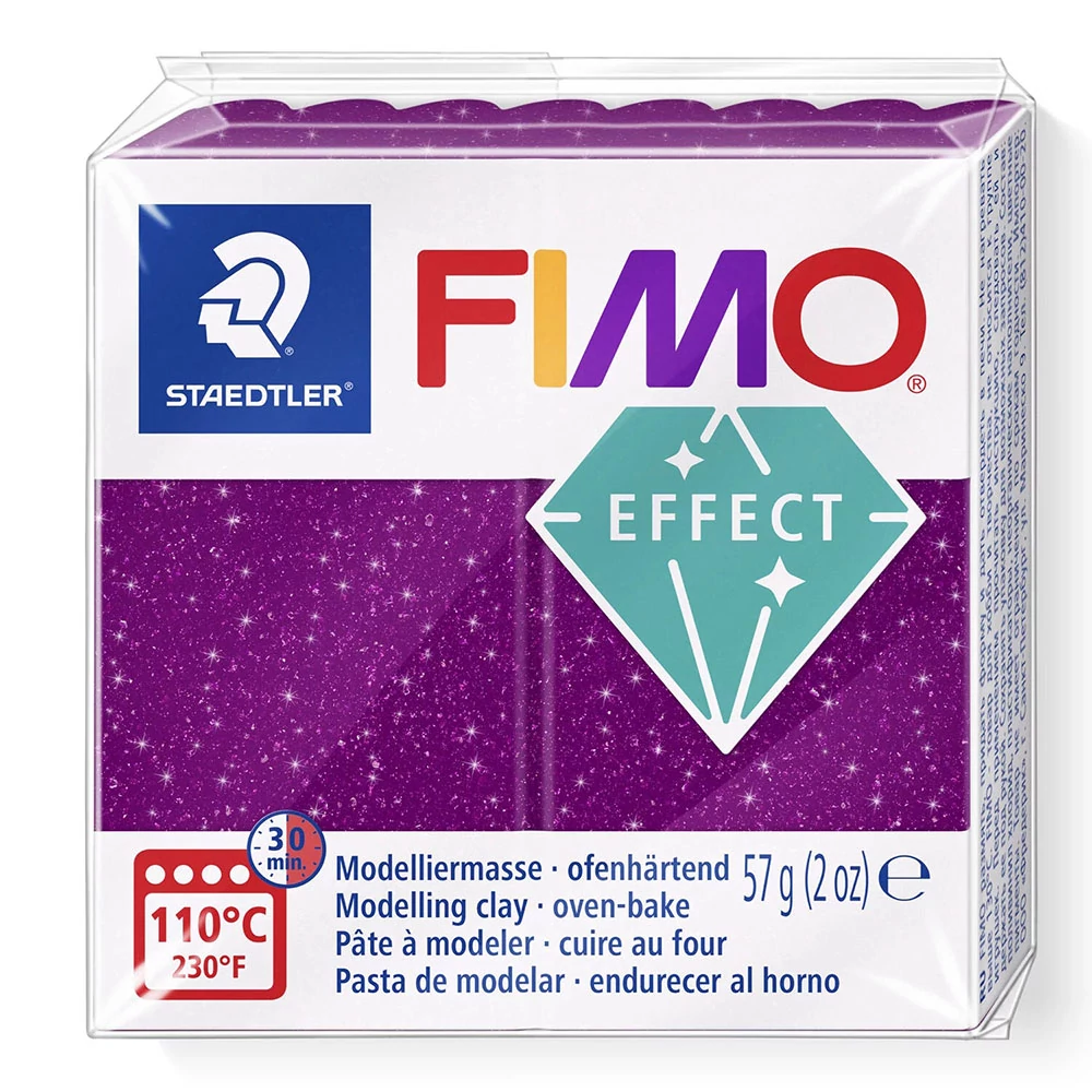 FIMO Effect süthető gyurma, galaxis lila