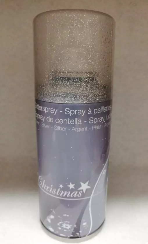 Spray glitteres ezüst 15ml