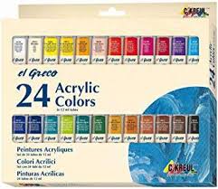 El Greco Akrilfesték készlet, 24x12ml