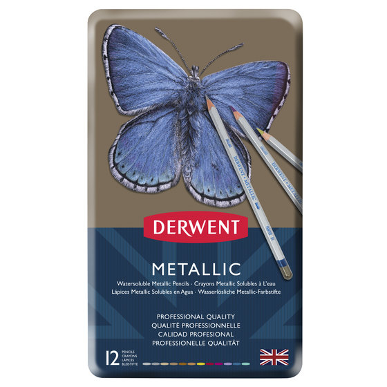 Derwent Metál 12db-os klt. fémdoboz