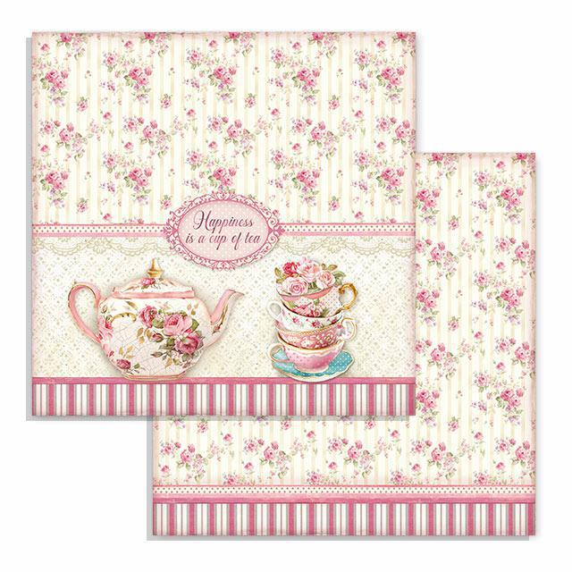 Kétoldalas papír 31,5x30 cm - Egy csésze tea